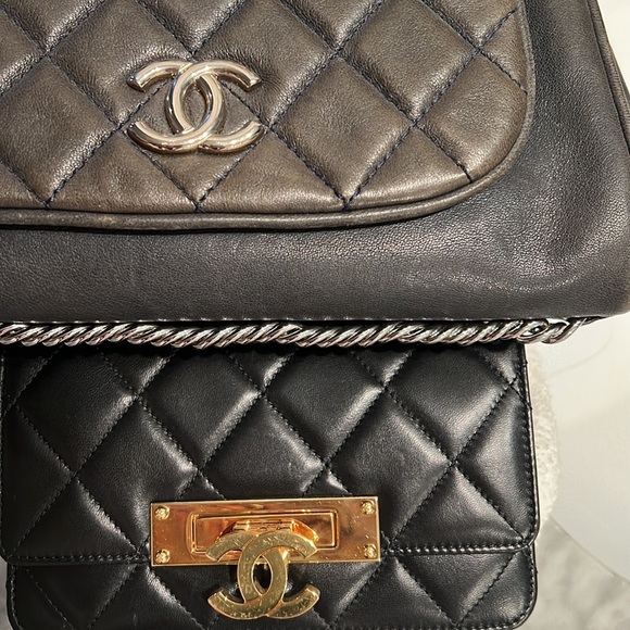 Authentic Chanel Accordion Flap Bag - Picture 9 of 9